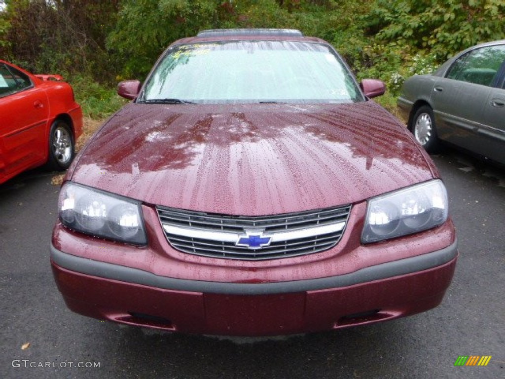 2001 Impala  - Dark Carmine Red Metallic / Medium Gray photo #6