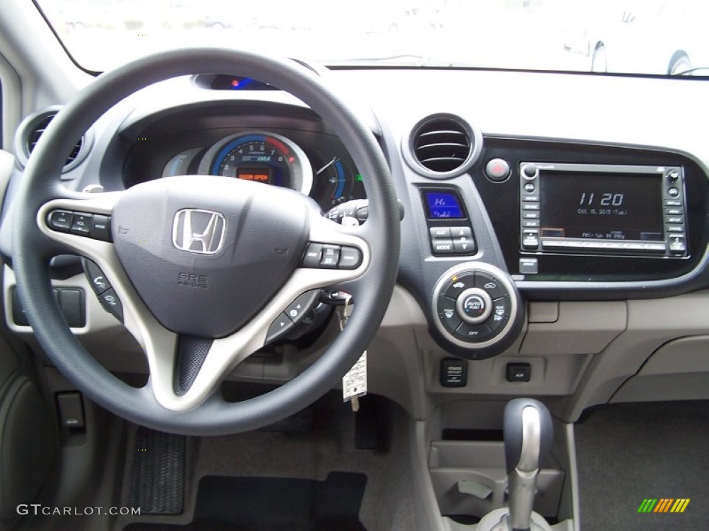 2010 Insight Hybrid EX - Spectrum White Pearl / Gray photo #15