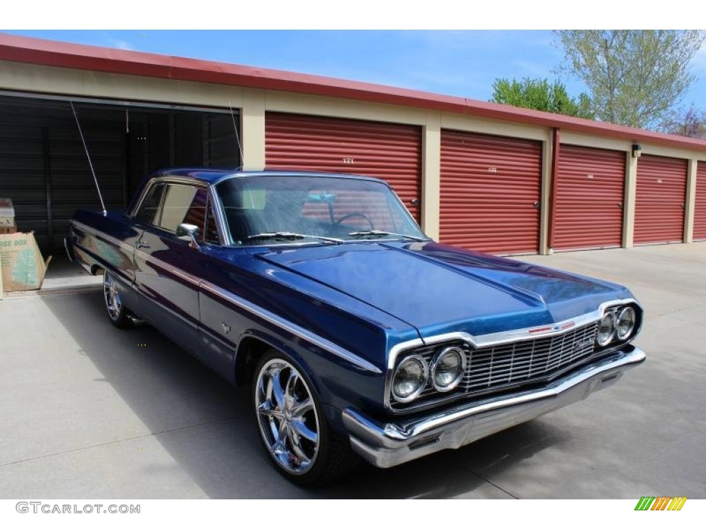 1964 Impala SS Coupe - Dark Blue / Black photo #6