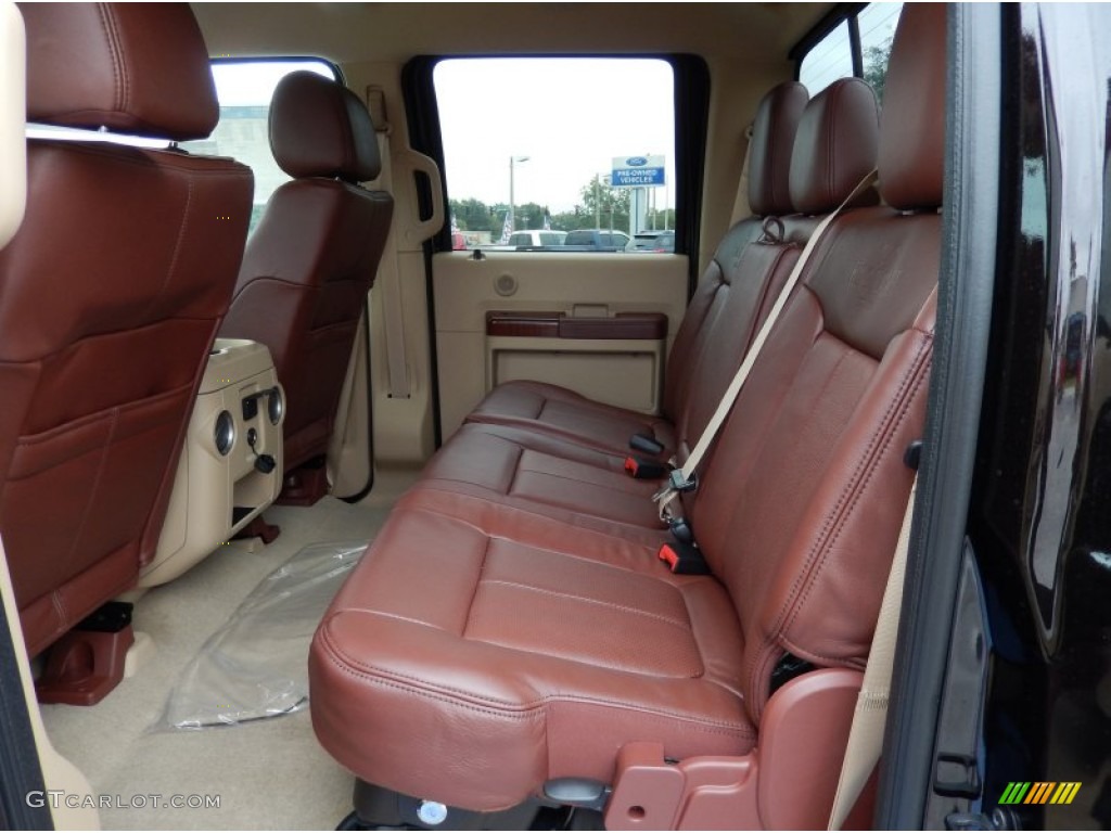 2014 Ford F250 Super Duty King Ranch Crew Cab 4x4 Rear Seat Photo #86893246