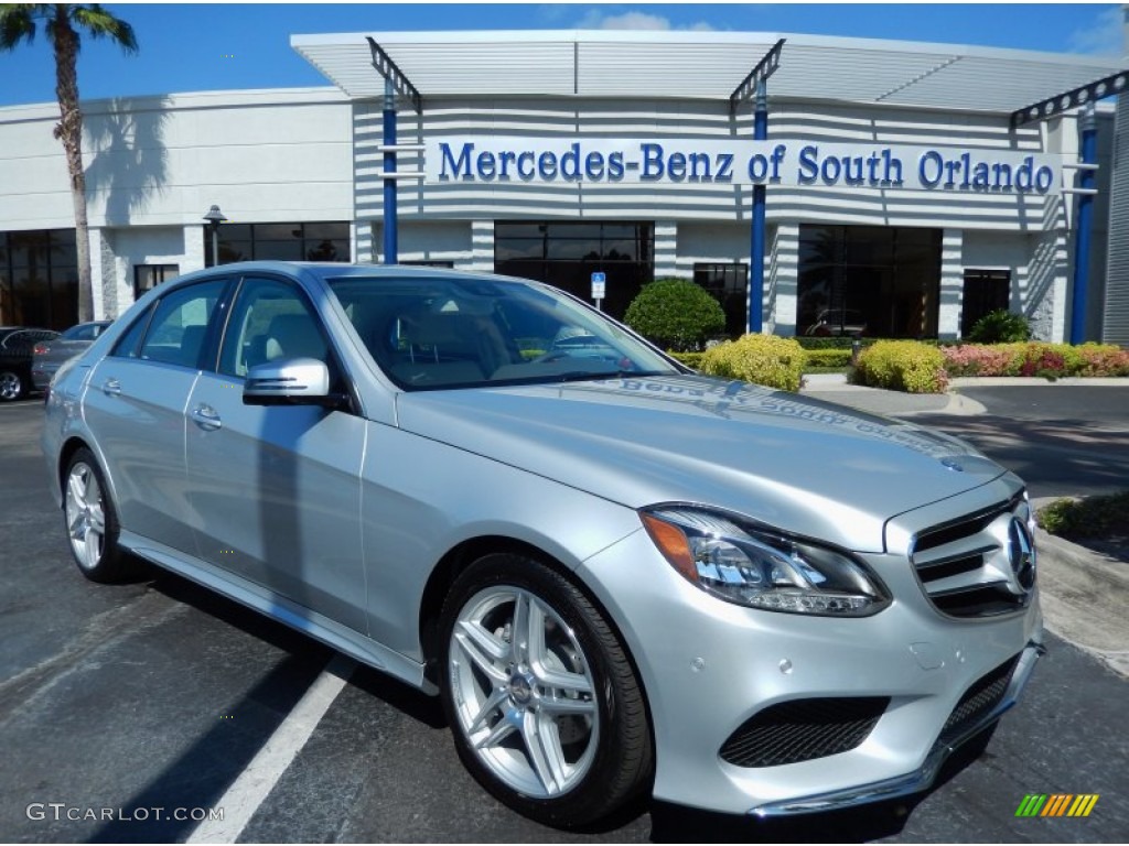 2014 E 350 Sport Sedan - Iridium Silver Metallic / Grey/Black photo #1
