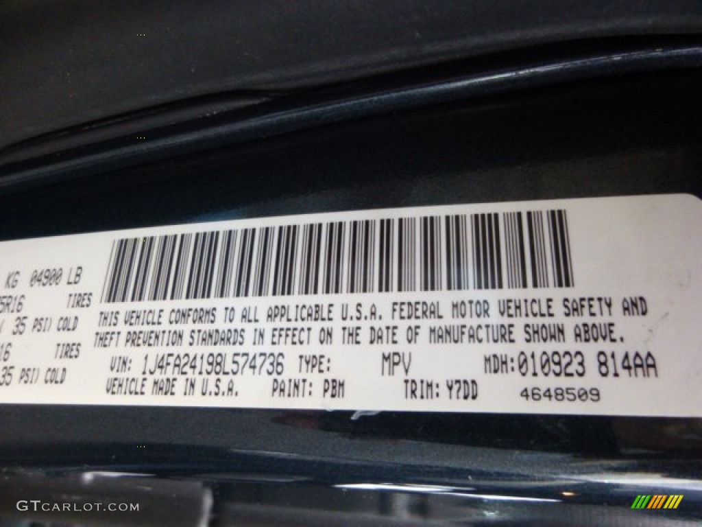 2008 Jeep Wrangler X 4x4 Color Code Photos