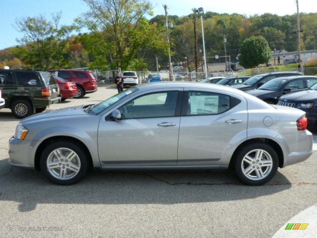 2014 Avenger SXT - Billet Silver Metallic / Black photo #2