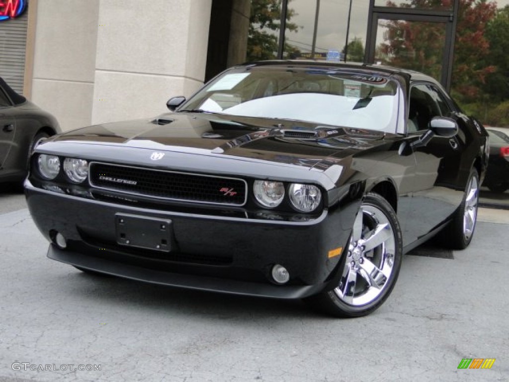 2009 Challenger R/T - Brilliant Black Crystal Pearl Coat / Dark Slate Gray photo #1