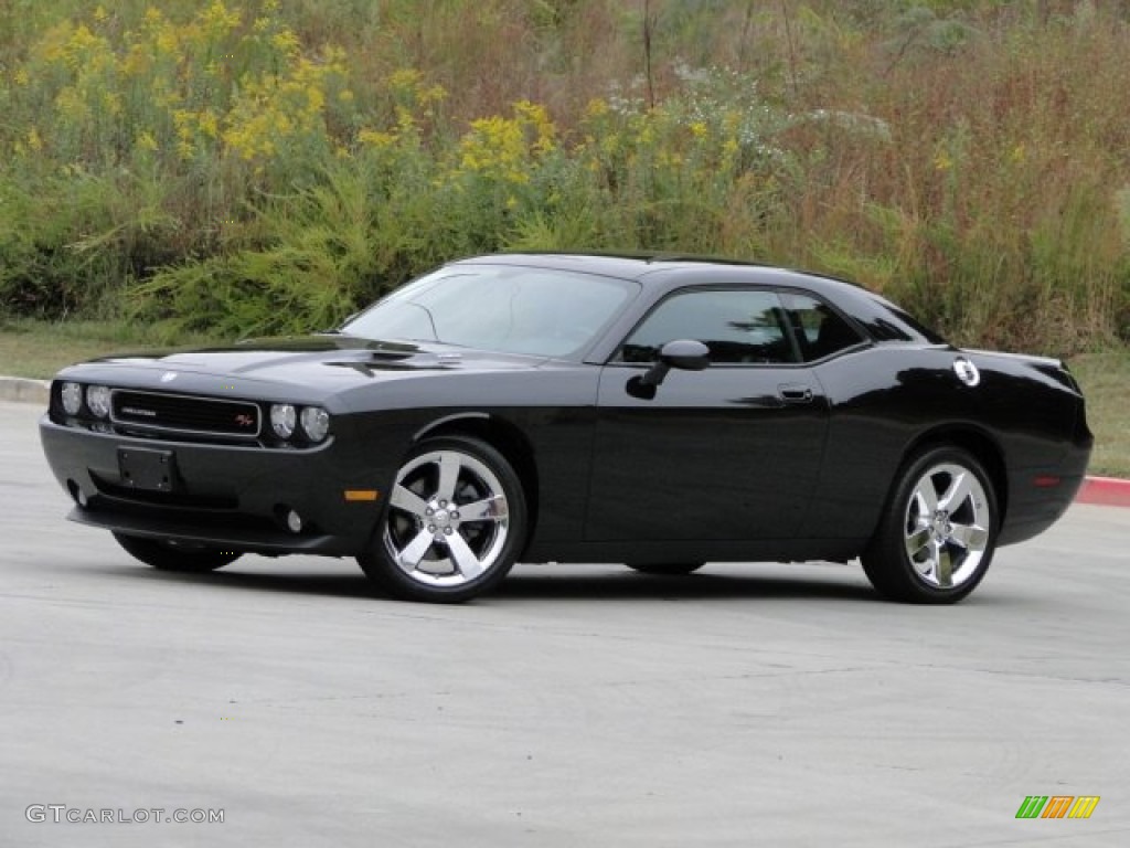 Brilliant Black Crystal Pearl Coat 2009 Dodge Challenger R/T Exterior Photo #86897008