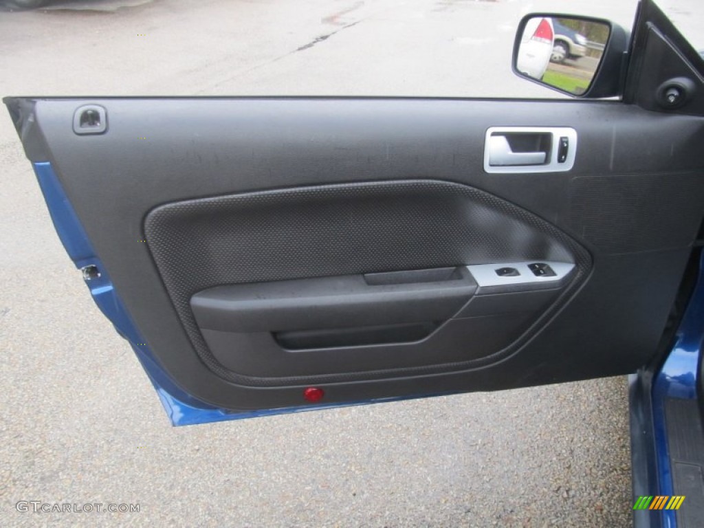 2008 Mustang V6 Deluxe Convertible - Vista Blue Metallic / Dark Charcoal photo #12