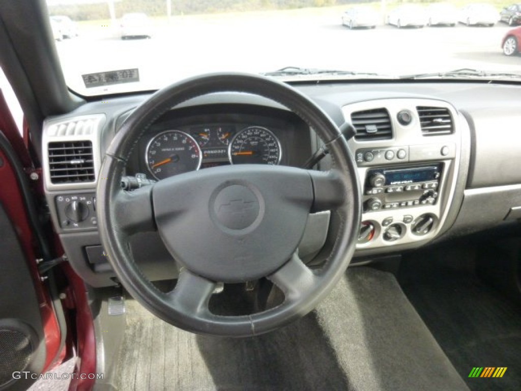 2009 Colorado LT Extended Cab 4x4 - Deep Ruby Red Metallic / Ebony photo #15