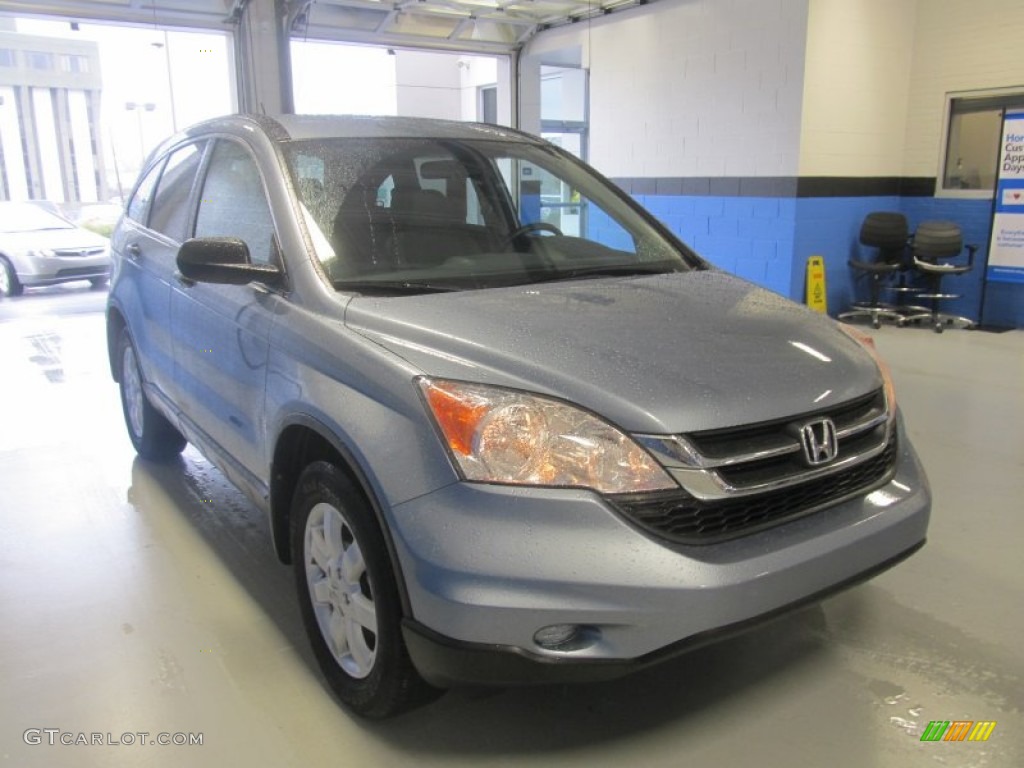 2011 CR-V SE 4WD - Glacier Blue Metallic / Gray photo #5