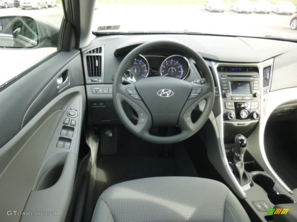 2014 Sonata GLS - Harbor Gray Metallic / Gray photo #13