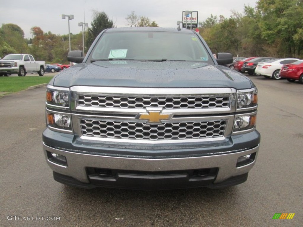 2014 Silverado 1500 LT Double Cab 4x4 - Blue Granite Metallic / Jet Black photo #10