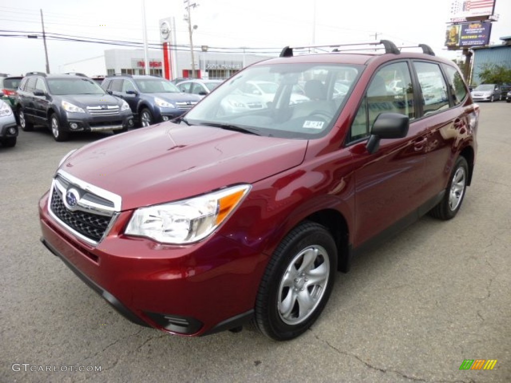 2014 Forester 2.5i - Venetian Red Pearl / Platinum photo #3