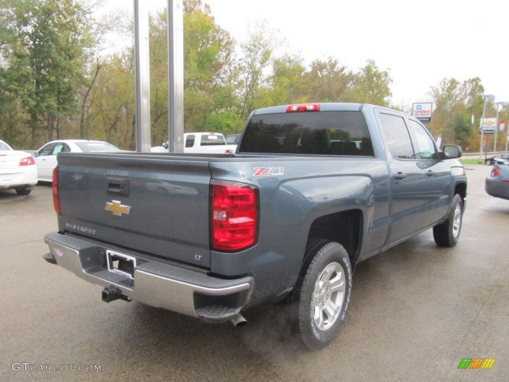 2014 Silverado 1500 LT Crew Cab 4x4 - Blue Granite Metallic / Jet Black photo #7