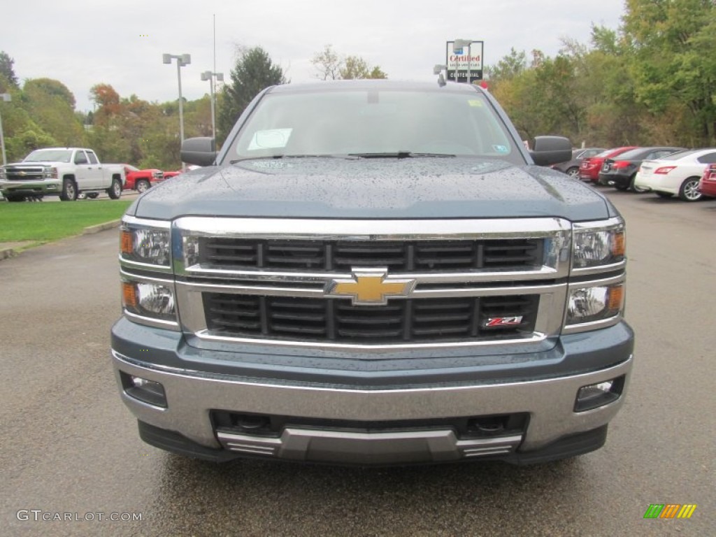 2014 Silverado 1500 LT Crew Cab 4x4 - Blue Granite Metallic / Jet Black photo #10