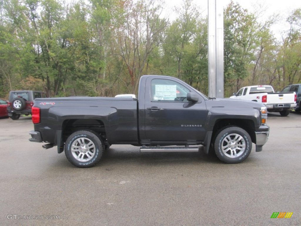 2014 Silverado 1500 LT Regular Cab 4x4 - Tungsten Metallic / Jet Black photo #7