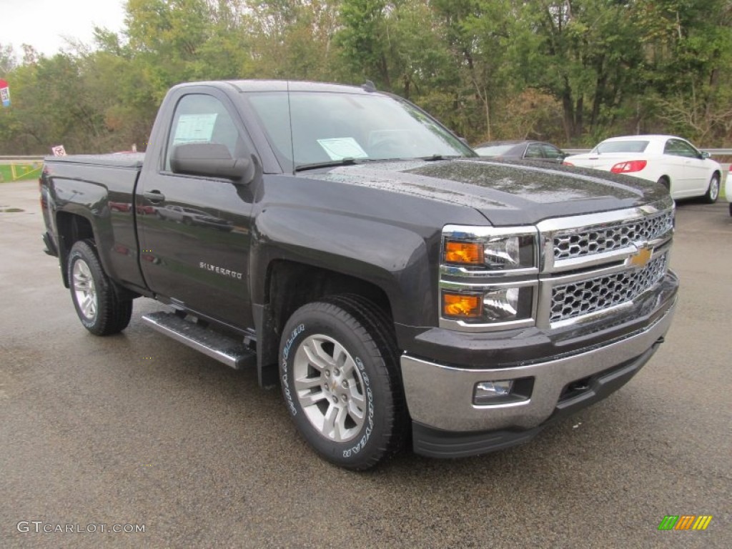 2014 Silverado 1500 LT Regular Cab 4x4 - Tungsten Metallic / Jet Black photo #8