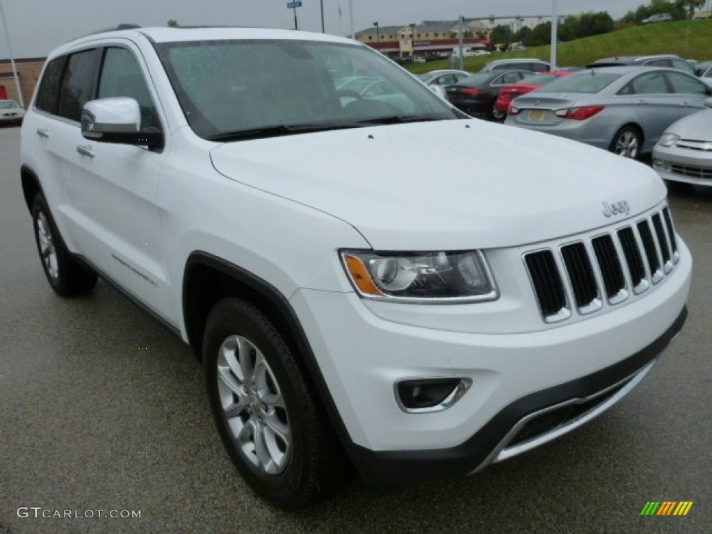 Bright White 2014 Jeep Grand Cherokee Limited 4x4 Exterior Photo #86903902