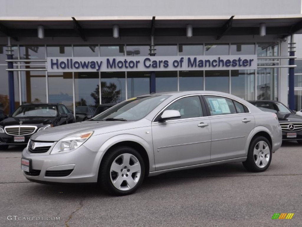 2007 Aura XE - Silver Pearl Metallic / Gray photo #1