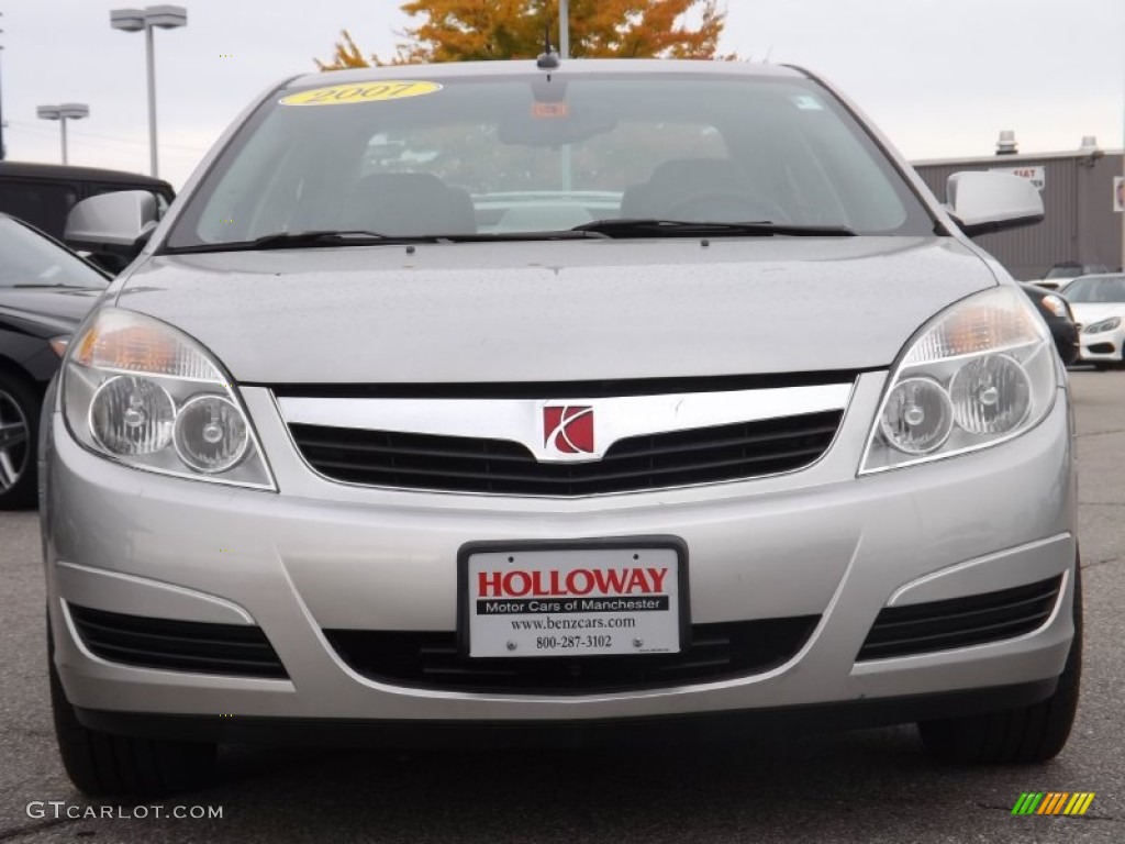 2007 Aura XE - Silver Pearl Metallic / Gray photo #2