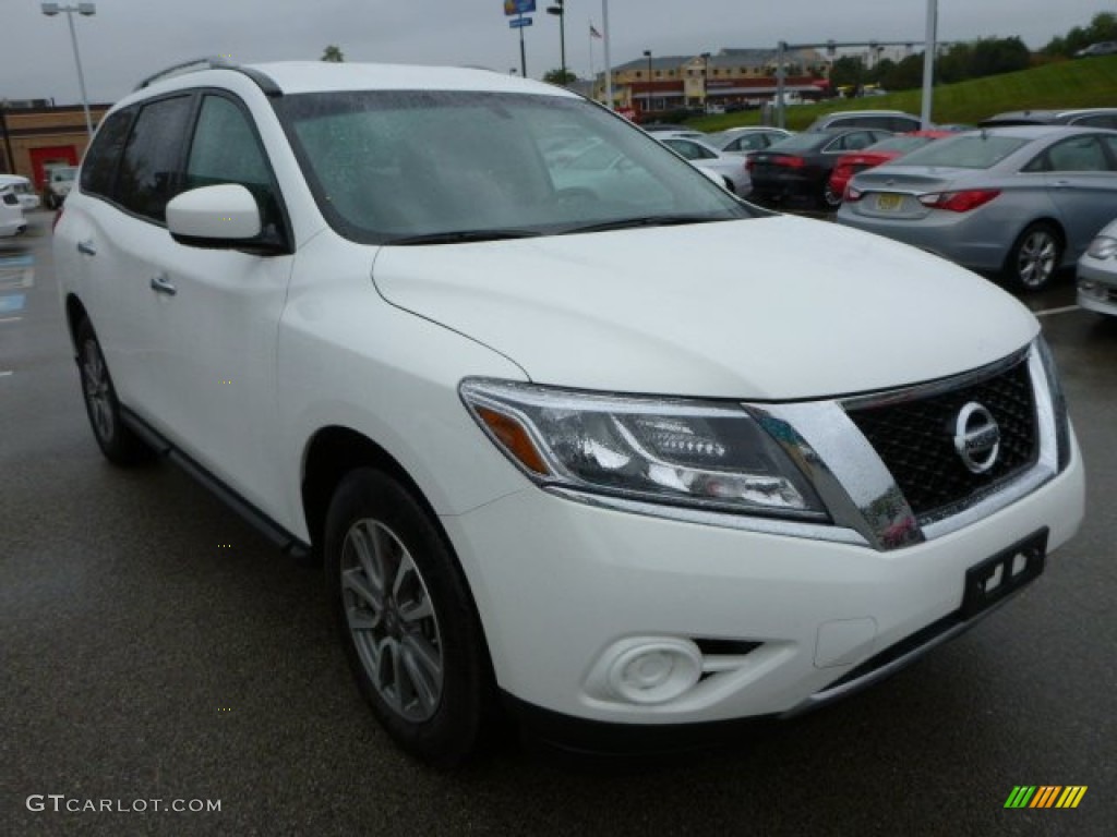 2013 Pathfinder SV 4x4 - Moonlight White / Charcoal photo #7