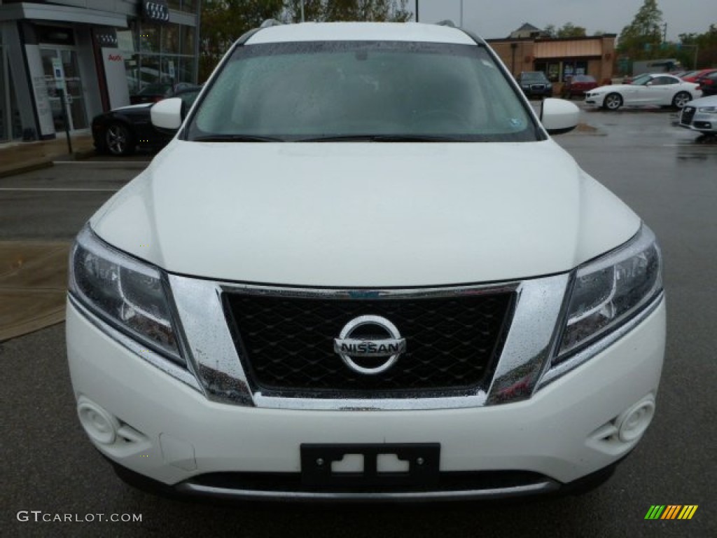 2013 Pathfinder SV 4x4 - Moonlight White / Charcoal photo #8