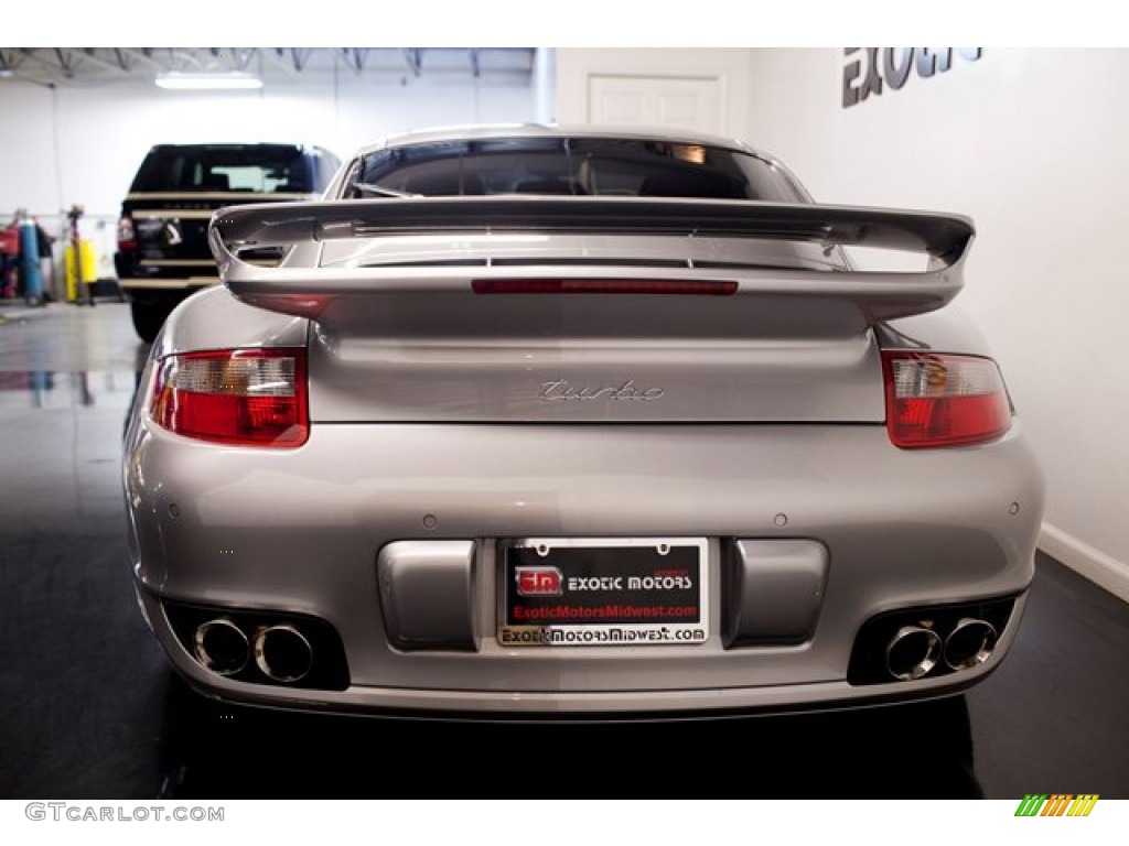 2007 911 Turbo Coupe - GT Silver Metallic / Cocoa photo #14