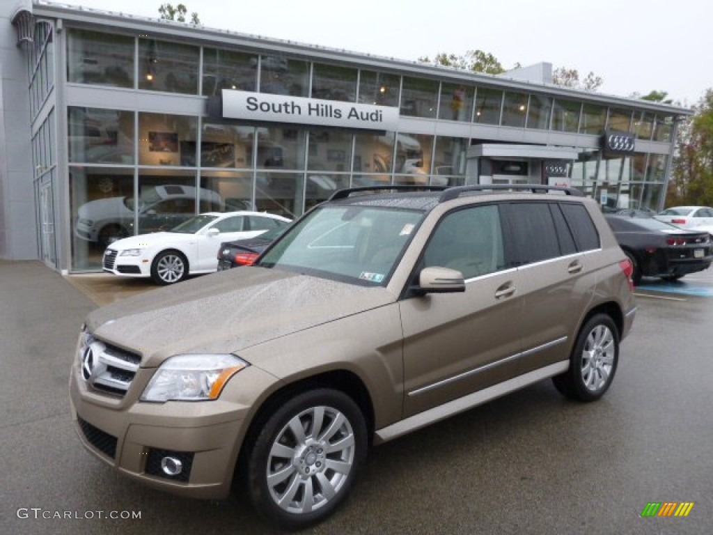 2010 GLK 350 4Matic - Sand Beige Metallic / Almond/Black photo #1