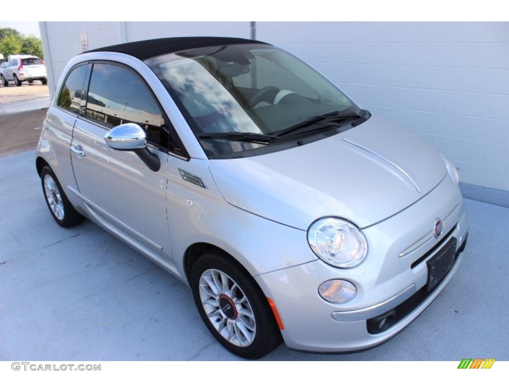 Argento (Silver) 2012 Fiat 500 c cabrio Lounge Exterior Photo #86907613