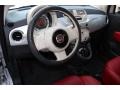 2012 Fiat 500 Pelle Rossa/Avorio (Red/Ivory) Interior Prime Interior Photo
