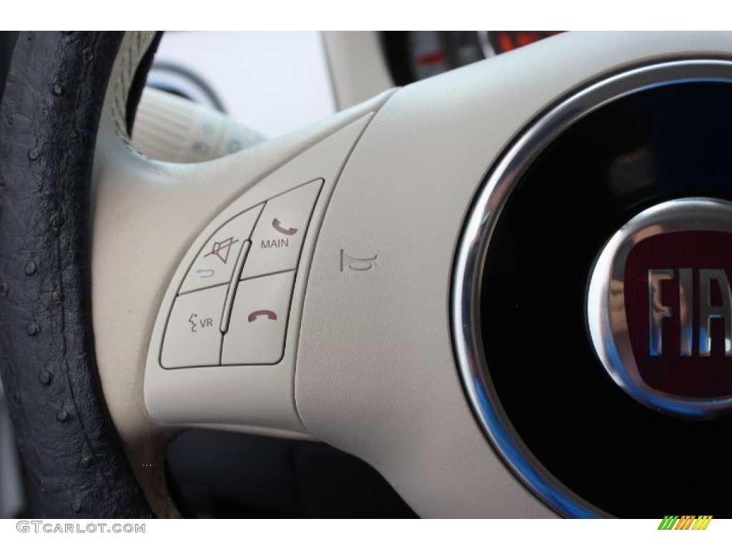 2012 Fiat 500 c cabrio Lounge Controls Photo #86907863