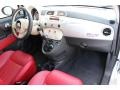 Pelle Rossa/Avorio (Red/Ivory) Dashboard Photo for 2012 Fiat 500 #86907955