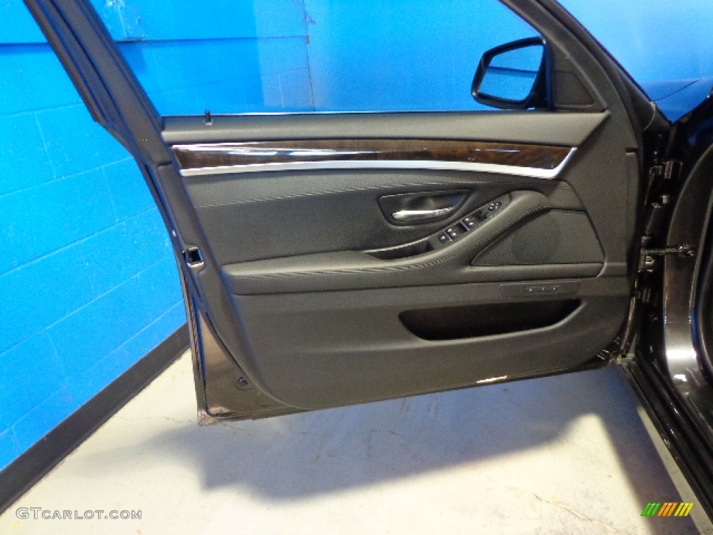 2013 5 Series 535i xDrive Sedan - Dark Graphite Metallic II / Black photo #9