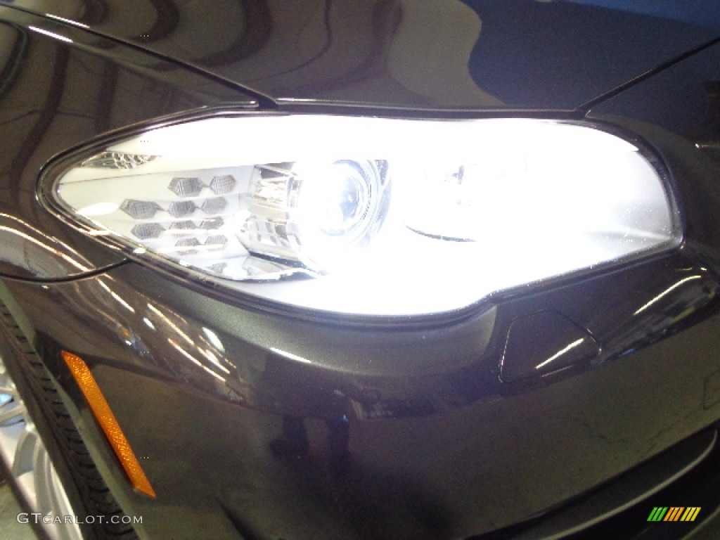 2013 5 Series 535i xDrive Sedan - Dark Graphite Metallic II / Black photo #19
