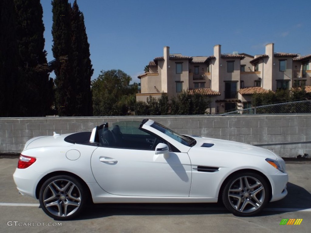 2014 SLK 250 Roadster - Polar White / Black photo #3