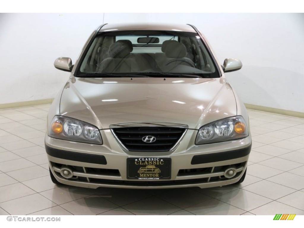 2006 Elantra GLS Hatchback - Champagne Beige / Beige photo #2