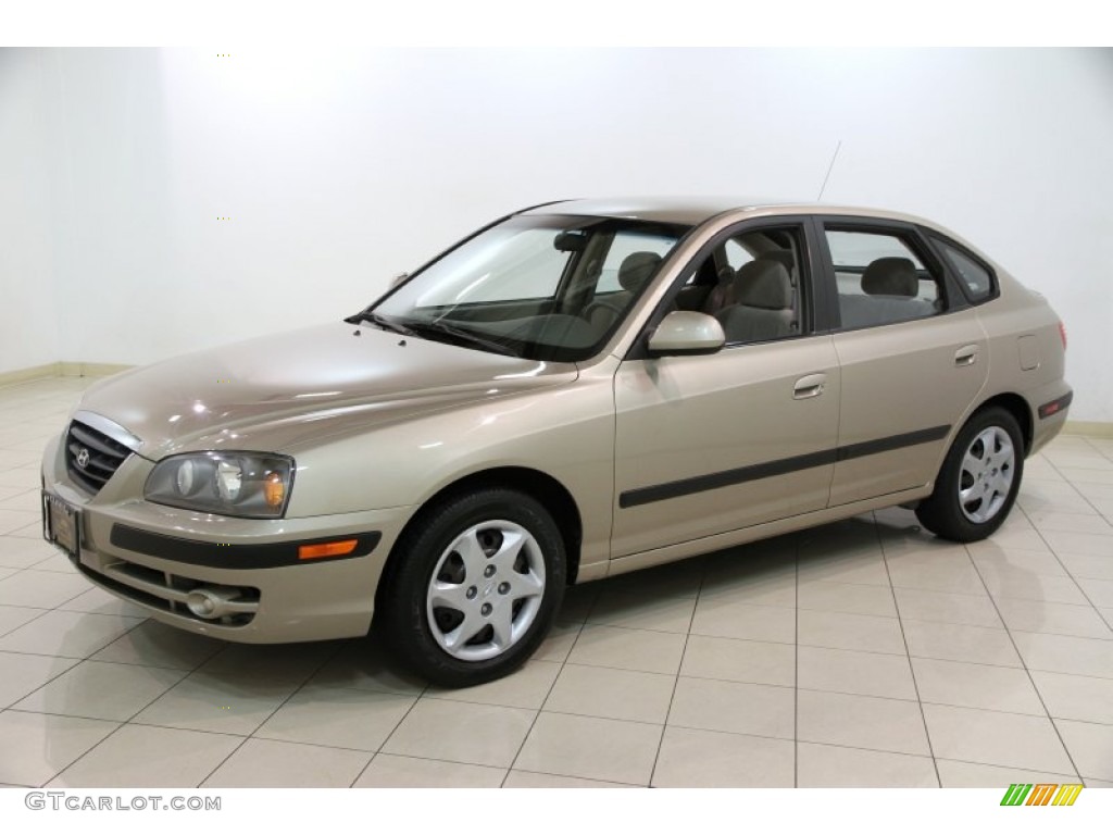 2006 Elantra GLS Hatchback - Champagne Beige / Beige photo #3