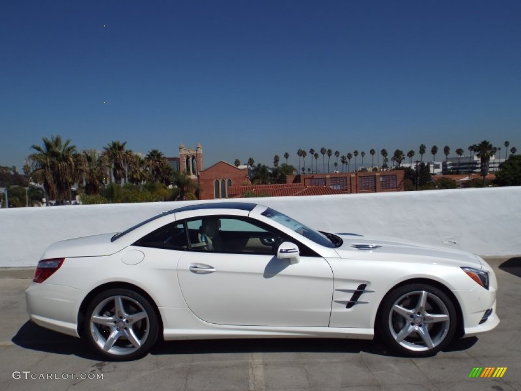 Diamond White Metallic 2014 Mercedes-Benz SL 550 Roadster Exterior Photo #86911099