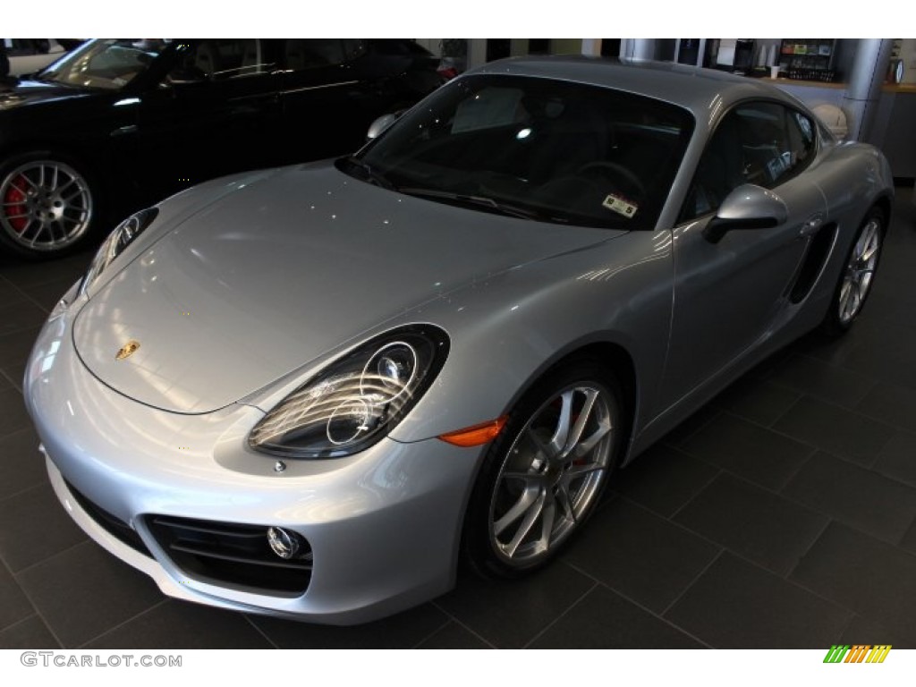 Rhodium Silver Metallic 2014 Porsche Cayman S Exterior Photo #86911105