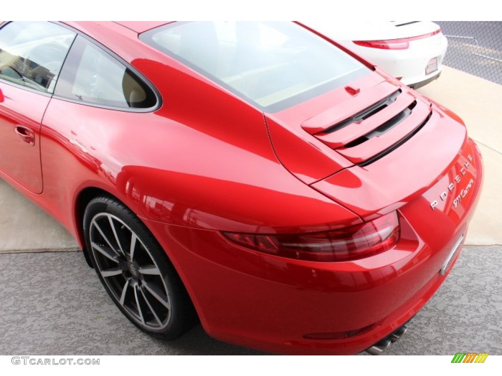 2013 911 Carrera Coupe - Guards Red / Luxor Beige photo #5