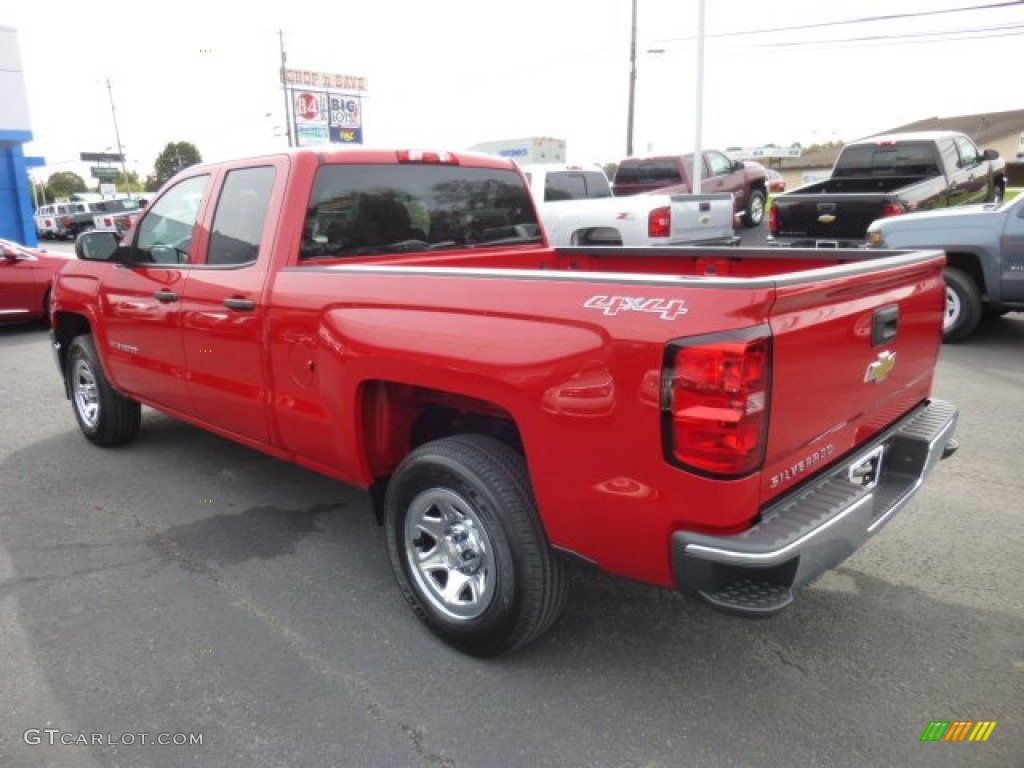 2014 Silverado 1500 WT Double Cab 4x4 - Victory Red / Jet Black/Dark Ash photo #5
