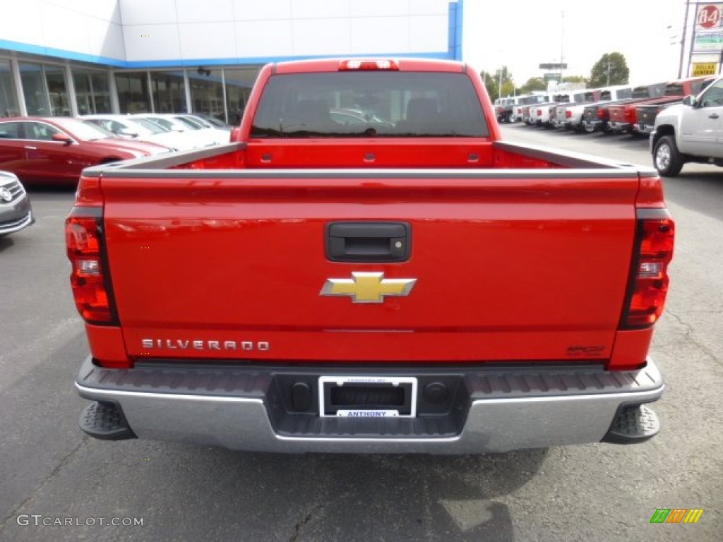 2014 Silverado 1500 WT Double Cab 4x4 - Victory Red / Jet Black/Dark Ash photo #6