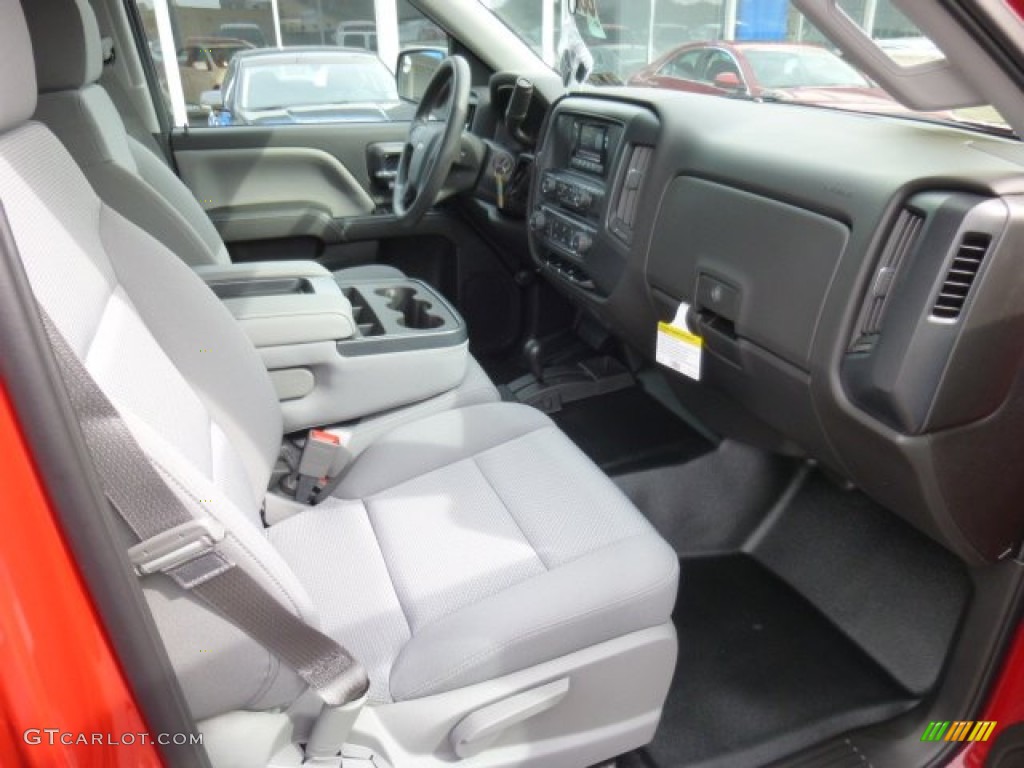 2014 Silverado 1500 WT Double Cab 4x4 - Victory Red / Jet Black/Dark Ash photo #10