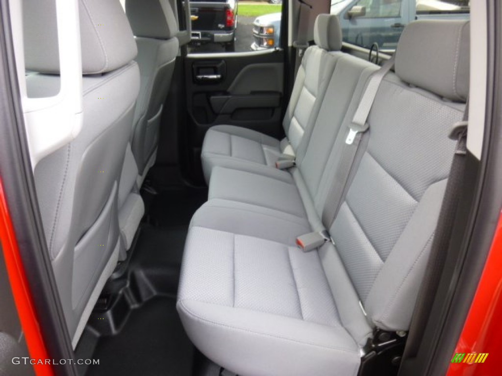 Jet Black/Dark Ash Interior 2014 Chevrolet Silverado 1500 WT Double Cab 4x4 Photo #86912284