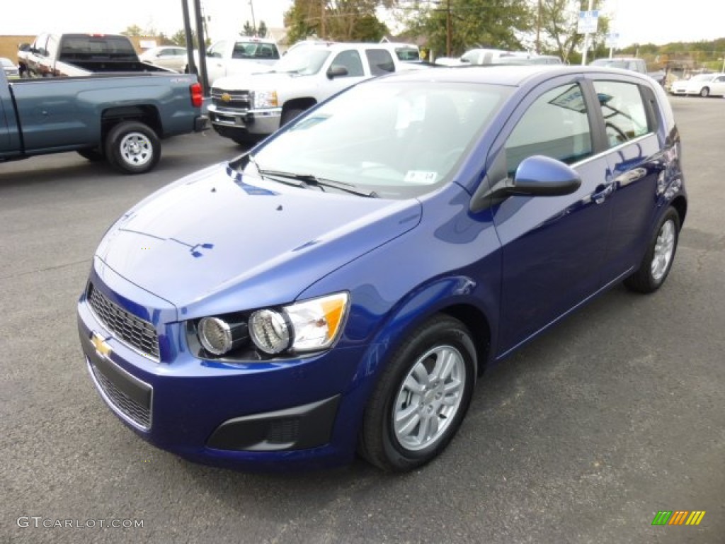 Blue Topaz Metallic 2014 Chevrolet Sonic LT Hatchback Exterior Photo #86912491