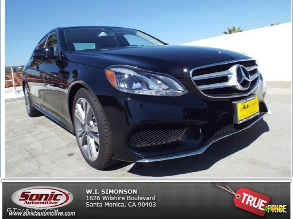 2014 E 350 Sport Sedan - Black / Black photo #1