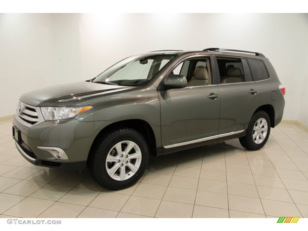 Cypress Green Pearl 2012 Toyota Highlander SE 4WD Exterior Photo #86912950