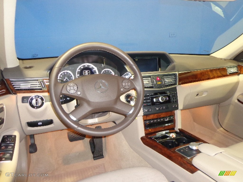 2012 E 350 4Matic Sedan - Pearl Beige Metallic / Almond/Mocha photo #17
