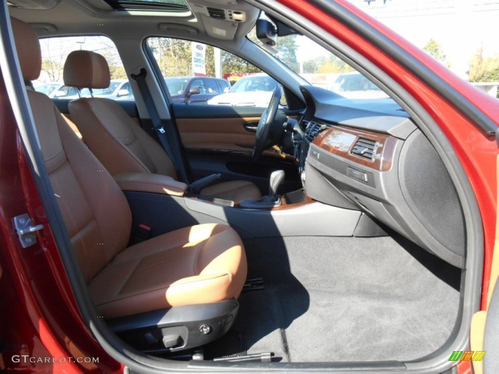 2011 3 Series 328i xDrive Sedan - Vermillion Red Metallic / Saddle Brown Dakota Leather photo #22