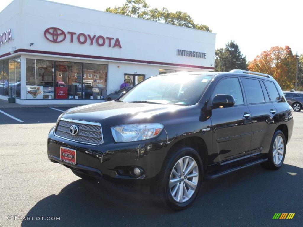 2009 Highlander Hybrid Limited 4WD - Black / Ash photo #1
