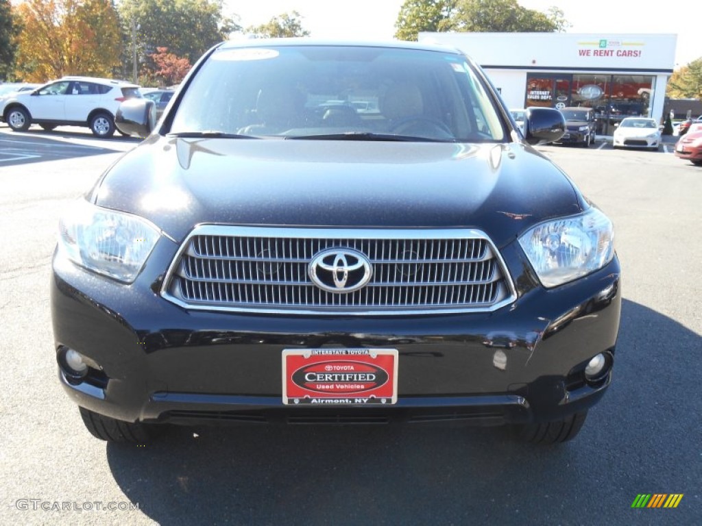 2009 Highlander Hybrid Limited 4WD - Black / Ash photo #2