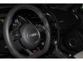 2013 Audi RS 5 Lunar Silver Fine Nappa Leather/Rock Gray Stitching Interior Steering Wheel Photo